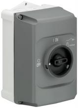 ABB IB132-G Isolierstoffgehäuse grau/schwarz, IP65, 3fach abschließbar