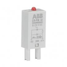 ABB CR-P/M 42 Steckmodul Diode und LED rot für CR-P/M, 6-24VDC, A1+, A2-