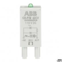 ABB CR-P/M 42CV Steckmodul Diode und LED grün für CR-P/M, 110VDC,A1+,A2-