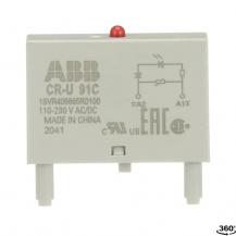 ABB CR-U 91C Steckmodul Varistor und LED rot für CR-U, 110-230VAC/110VDC