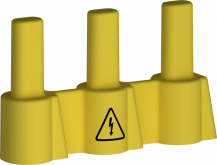 ABB BS1-K Berührsch. 3-Phasen Sammelschiene gelb