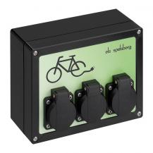 Spelsberg TG BCS 3 E-Bike Ladestation – 3 x Schuko, 3,5 kW, IP44, IK08, schwarz