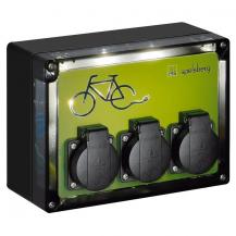 Spelsberg TG BCS 3 LED E-Bike Ladestation – 3 x Schuko, LED-Beleuchtung, 3,5 kW, IP44, IK08