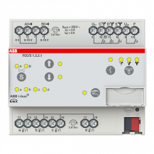 ABB FCC/S1.2.2.1 Fan Coil Controller, 2 x 0-10 V, manuelle Bedienung, 3-stufig, REG