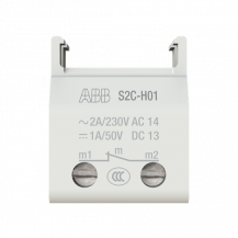 ABB S2C-H01 Integrierter Hilfsschalter 1 Öffner mit Schieber für MCB + AFDD