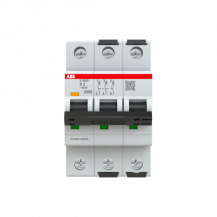 ABB S303P-D2 Sicherungsautomat D-Char., 25 kA, 2A, 3P