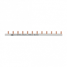 ABB PS1/12 Phasenschiene 1-phasig, 12 Pins, 12 TE, 10 mm², nicht kürzbar Phasenfolge L1-L1-…