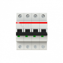 ABB S204-C10 Sicherungsautomat C-Char., 6 kA, 10 A, 4P
