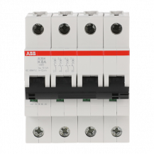 ABB S204-K8 Sicherungsautomat K-Char., 6 kA, 8 A, 4P