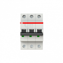 ABB S203-D2 Sicherungsautomat D-Char., 6 kA, 2 A, 3P