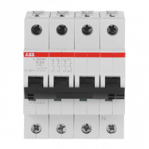 ABB S203-K6NA Sicherungsautomat K-Char., 6 kA, 6 A, 3P+NA