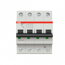 ABB S203M-B50NA Sicherungsautomat B-Char., 10 kA, 50 A, 3P+NA