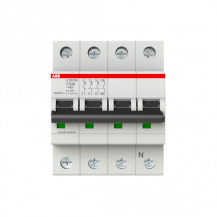 ABB S203-Z63NA Sicherungsautomat Z-Char., 6 kA, 63 A, 3P+NA