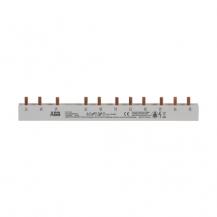 ABB PS3/12FI Phasenschiene 3-phasig, 12Pins, 12TE, 10mm², kürzbar, 1xF204+ 8xS201, inkl.Endk. Phasenfolge L1-L2-L3-frei-L1-L2-L3-L1-...