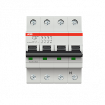 ABB S203M-Z1.6NA Sicherungsautomat D-Char., 10 kA, 1.6 A, 3P+NA