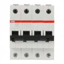 ABB S204M-K2 Sicherungsautomat K-Char., 10 kA, 2 A, 4P