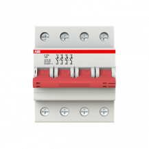 ABB E204/16R Trennschalter 4P, 16 A, Schaltgriff rot, Änderung Ursprung + Gebrauchskategorie