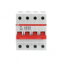 ABB E204/100R Trennschalter 4P, 100 A, Schaltgriff rot, Änderung Ursprung + Gebrauchskategorie