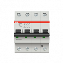 ABB S203M-D6NA Sicherungsautomat D-Char., 10 kA, 6 A, 3P+NA