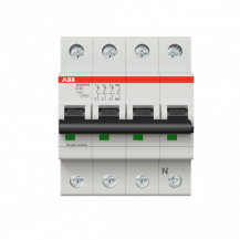 ABB S203M-D25NA Sicherungsautomat D-Char., 10 kA, 25 A, 3P+NA