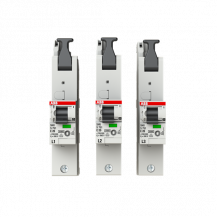 ABB S751-E20 Hauptleitungsschutzschalter SH-Schalter E-Charakteristik, 25kA, 20A, 1P, Set L1, L2, L3