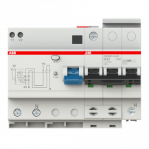 ABB DS252N-UC-B32/0.03 FI/LS-Kombination, Typ B, 10 kA, 2P/N-UC, B 32 A, 30 mA, allstromsensitiv, kurzzeitverzögert