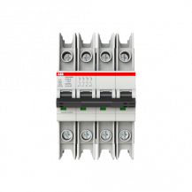 ABB SU204MR-K60 Sicherungsautomat K-Char., 10kA, 60A, 4P, RTT UL 489, Ringkabelanschluss