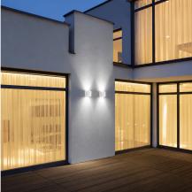 Helestra KIBO A28612.07 LED-Wandleuchte 11 W 3000 K Warmweiß, Mattweiß, 520 lm, IP54, Up-/Downlight