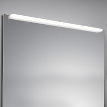 90cm Geradlinige Helestra ORTA Spiegelleuchte in weiß/chrom aus Glas/Metall