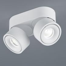 HELESTRA NAKA LED Deckenstrahler 30 W 2340 lm 2800 K Warmweiß 2-flammig schwenkbar dimmbar Weiß matt