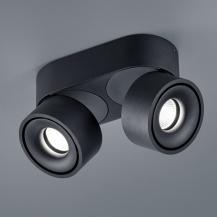 HELESTRA NAKA LED Deckenstrahler 26 W 2340 lm 2800 K Warmweiß 2-flammig schwenkbar dimmbar Schwarz matt