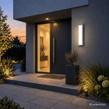 Helestra SCALA A18454.93 LED-Wandleuchte 13 W 3000 K Warmweiß, Graphit, 840 lm, IP44, nicht dimmbar