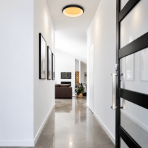 HELESTRA TYRA LED-Wand-/Deckenleuchte 32 W 3440 lm 2700 K Warmweiß Ra 90 230 V IP20 dimmbar Schwarz/Gold 54 cm