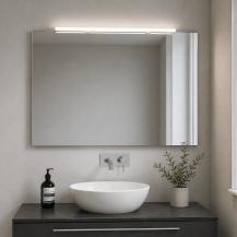 Helestra LADO-S LED Spiegelleuchte 18W 2900 K Warmweiß 1560 lm IP44 Chrom
