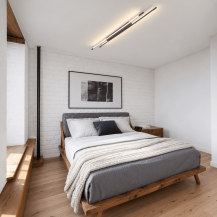 Helestra LEDA LED Deckenleuchte 24 W 1920 lm 2700 K Warmweiß CASAMBI Smart 150 cm Titangrau