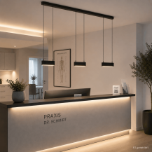 Helestra KOBE LED Pendelleuchte 42 W 2750 lm 2700 K Warmweiß CASAMBI Smart 130 cm Schwarz-Gold