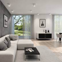 HELESTRA SIRI-LED LED Deckenleuchte 18 W 1340 lm 3000 K Warmweiß 100 mm Mattweiß satiniertes Glas