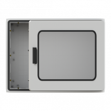 ABB PS340T43 Schrank 750x1000x320 mit Fenstertür Polycarbonat Fenster IP54, IK07