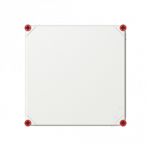 ABB VF33HO-N Leer-Gehäuse 320x320 grau Deckel undurchsichtig alle Seiten offen