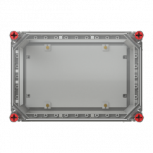 ABB VF32HT Gehäuse 320x220 transp. MPL Deckel durchsichtig mit ISO-MPL alle Seiten offen