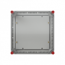 ABB VF33HT Gehäuse 320x320 transp. MPL Deckel durchsichtig mit ISO-MPL alle Seiten offen