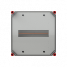 ABB VB33HT-SP250 S750-Gehäuse 250A VMS33 40mm Sammelschienensystem 5polig mit transparenten Deckel