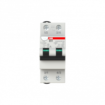 ABB DS202CR M B40 A30 FI/LS-Schalter 10 kA, 2P, Typ A, B40, 30 mA 2 Teilungseinheiten