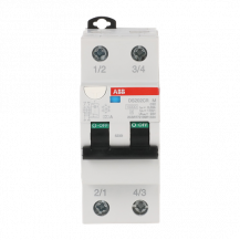 ABB DS202CR M C32 A30 110V FI/LS-Schalter 10 kA, 2P, Typ A, C32, 30 mA 50/60 Hz, 110 V 2 Teilungseinheiten