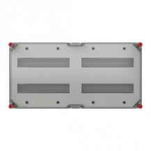 ABB VB63HT-D22 RE-Gehäuse 640x320 2x2R a14TE Normfeldgehäuse 56TE mit transp. Deckel alle Seiten offen