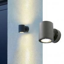 SLV 230365 SITRA WALL UP-DOWN Außenwandleuchte rund anthrazit IP44