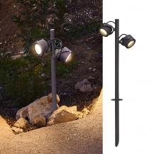 SLV 231535 SITRA 360 SL SPIKE Erdspieß- und Wegeleuchte für GX53 Leuchtmittel IP44 anthrazit