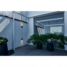 SLV 1002503 VILUA Außenwandleuchte anthrazit mit warmweißer LED IP54