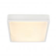 Quadratische weiße Außen Deckenleuchte AINOS SQUARE mit umschaltbarer LichtfarbeSLV 1003449