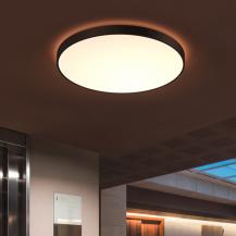 SLV 1007310 MEDO PRO 90 LED-Deckenaufbauleuchte 75 W, 11000–11200 lm, 3000/4000 K, CRI 90, DALI-2/Touch dimmbar, Ø 900 mm, Schwarz/Schwarz